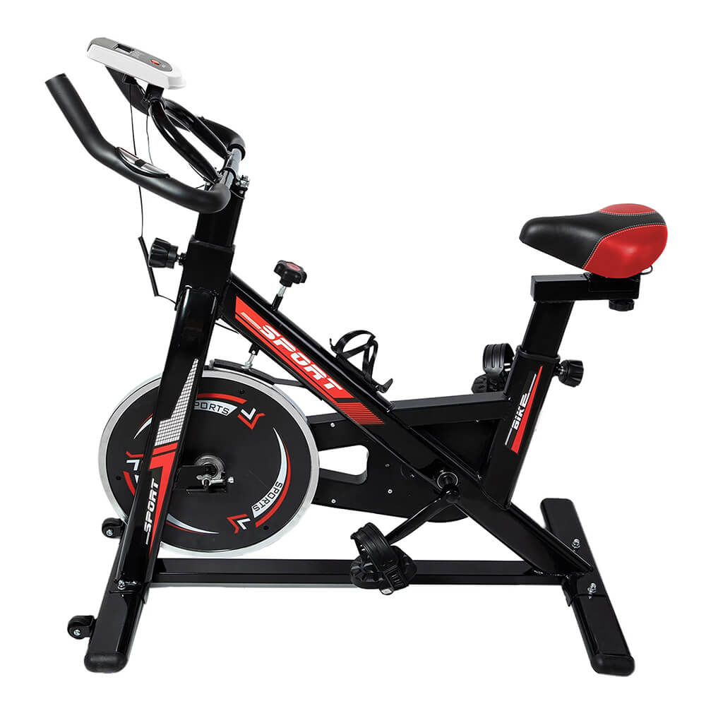 Spinning Bike Ergometer Heimtrainer Fitness Fahrrad – Indoor Cycling mit LCD-Display, verstellbarem Sattel & Lenker, bis 120 kg